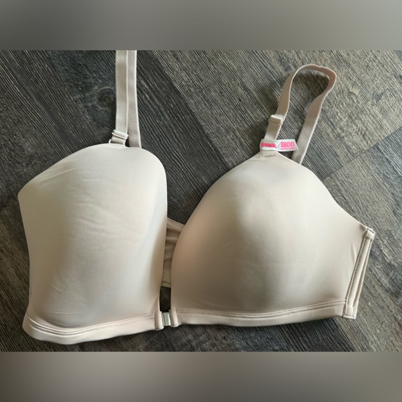 Victoria's Secret Other - PINK Victoria Secret Adaptive Wear Everywhere Wireless Front Close Bra Nude 38DD